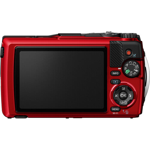 iRobust Tech OM SYSTEM Tough TG-7 Digital Camera (Red)