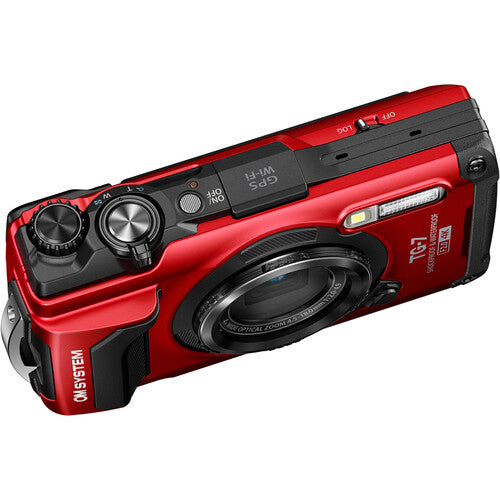 iRobust Tech OM SYSTEM Tough TG-7 Digital Camera (Red)
