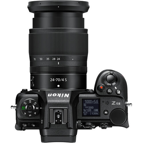 Nikon Z6 III Mirrorless Camera with 24-70mm f/4 S Lens | iRobust Tech