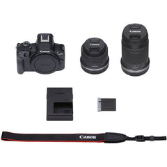 iRobust Tech Canon EOS R50 Mirrorless Camera with 18-45mm and 55-210mm Lenses 