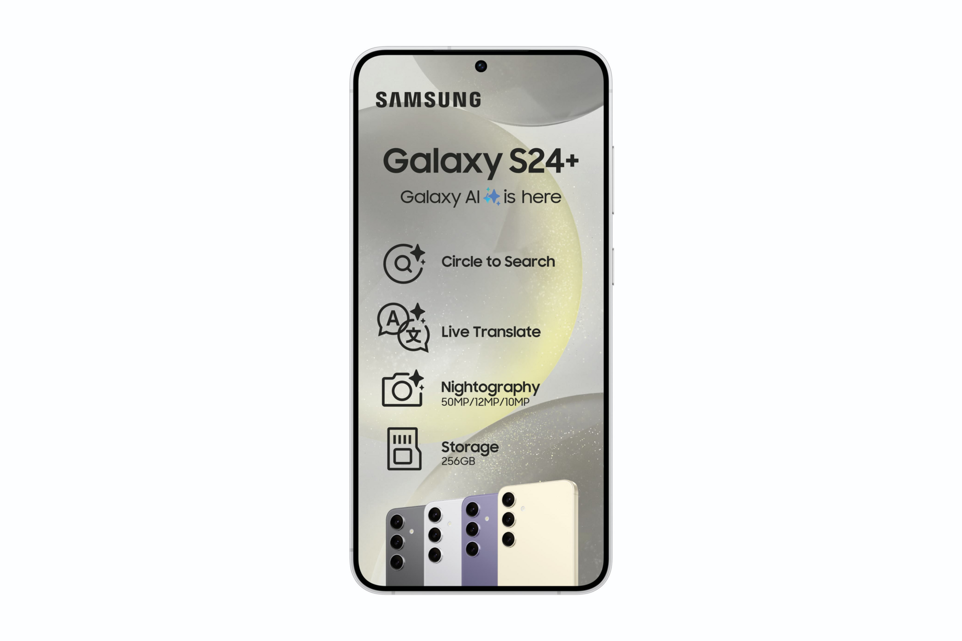 iRobust Tech Samsung Galaxy S24 Plus 5G 256GB Marble Grey - Dual SIM