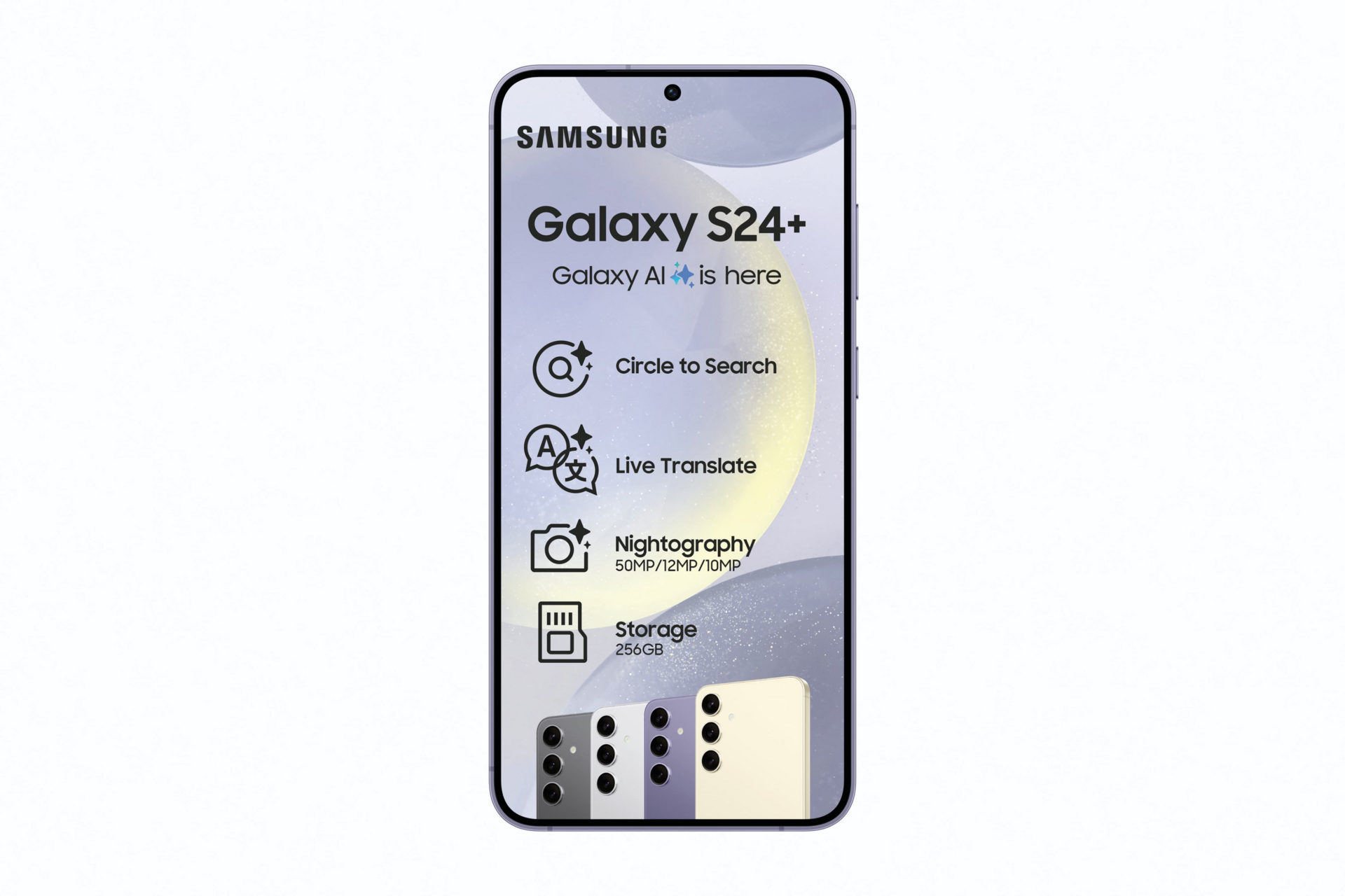 iRobust Tech Samsung Galaxy S24 Plus 5G 256GB Cobalt Violet - Dual SIM