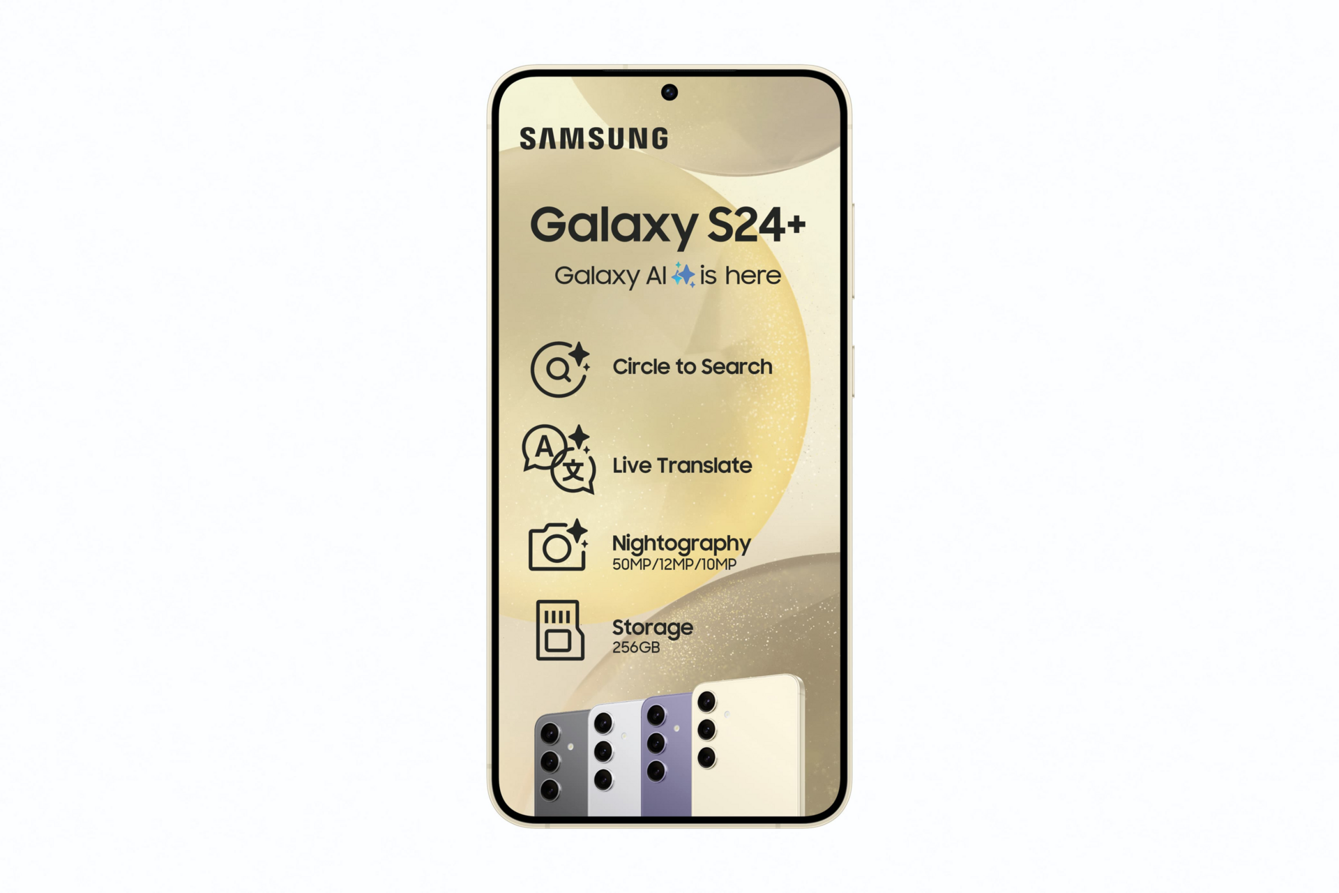 iRobust Tech Samsung Galaxy S24 Plus 5G 256GB Amber Yellow - Dual SIM