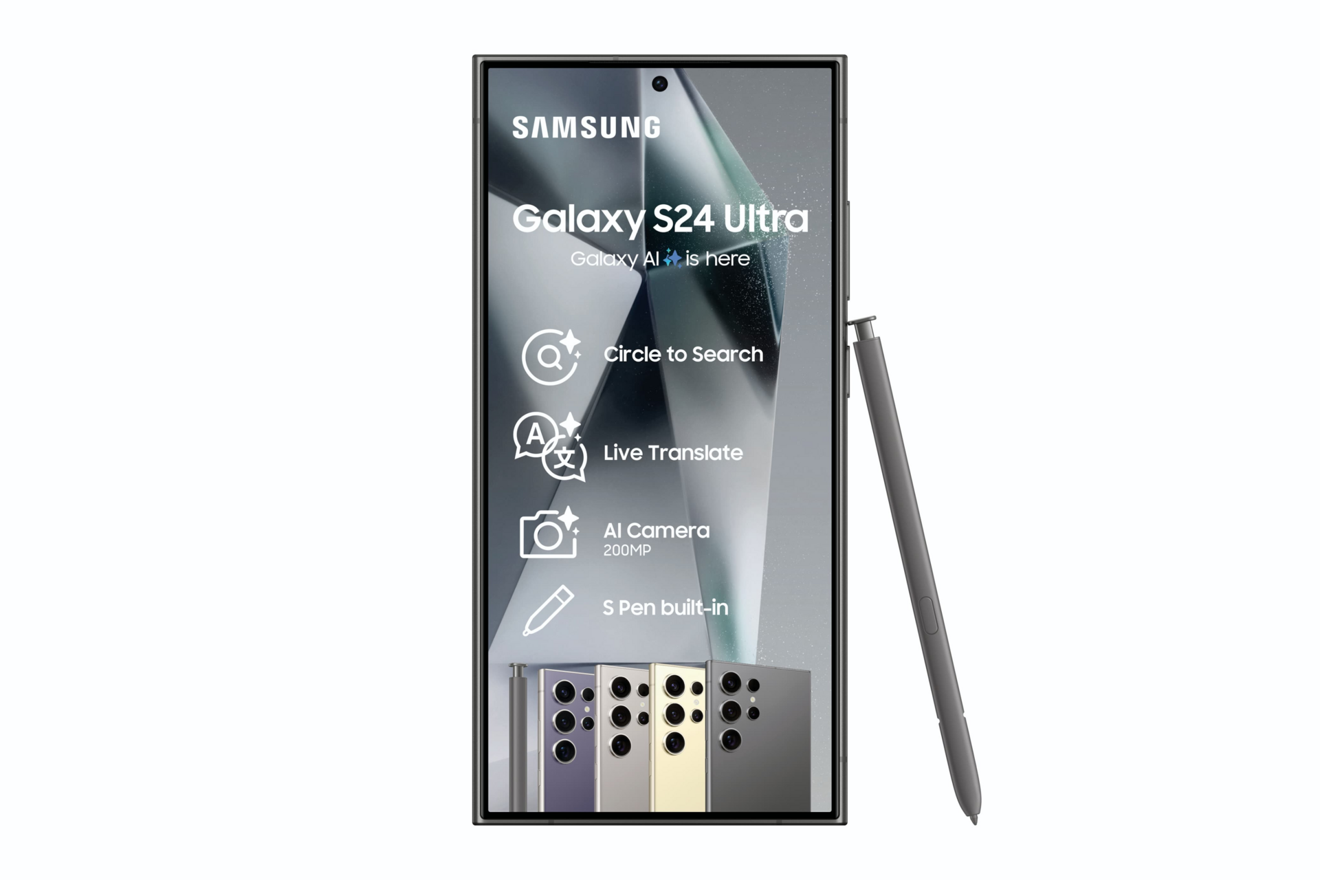 iRobust Tech Samsung Galaxy S24 Ultra 5G 256GB Titanium Black - Dual SIM