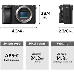 iRobust Tech Sony a6400 Mirrorless Camera with 16-50mm Lens